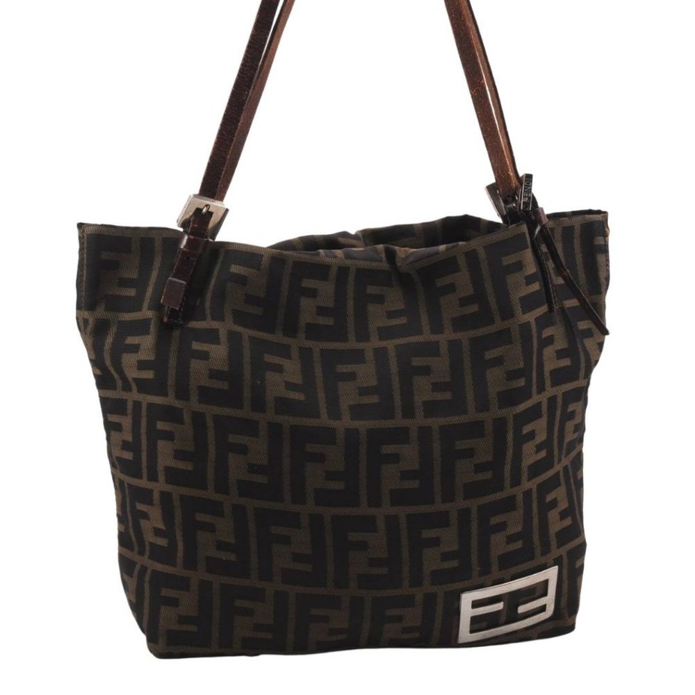 Fendi Zucca Shoulder Bag Brown #42005F29B Authentic